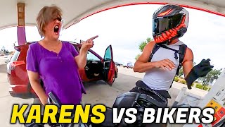 CRAZY KARENS vs BIKERS  EPIC amp CRAZY MOTORCYCLE MOMENTS 2024 29 [upl. by Diahann]