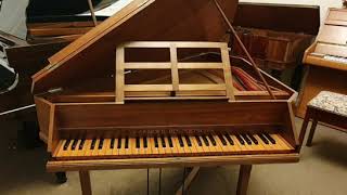 Arnold Dolmetsch spinet no 593 1953 demonstration [upl. by Tareyn]