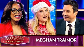 Meghan Trainor and Jimmy Fallon Play a Heated Round of Password [upl. by Eilliw]