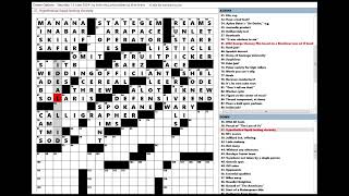 Wall Street Journal WSJ Crossword Puzzle 06152024 [upl. by Enyrehtak]