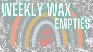 Weekly Wax Empties 67  Vendor Wax 🌊🌈🌤️ [upl. by Aholah]