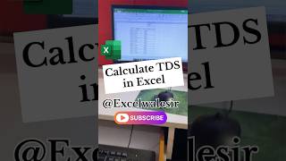 Calculate TDS in Excel excelwalesir exceltricks tds tax exceltips training shortvideo yt [upl. by Nalid483]