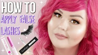 How To Apply False Lashes  Hooded Eyes [upl. by Callas302]