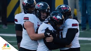 Northern Illinois UPSETS Notre Dame on lastsecond field goal  NBC Sports [upl. by Leidag]