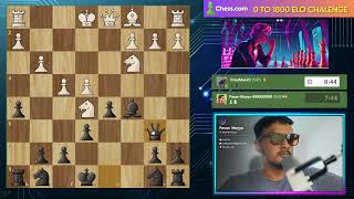 0 TO 1800 Chesscom Challenge  Pavan Mayya  Current Rating 565 chess budapest olympiad [upl. by Valene]