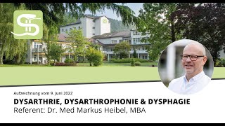 Dysarthrie Dysarthrophonie amp Dysphagie [upl. by Airamalegna]