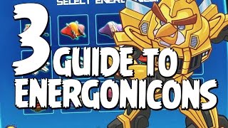 Angry Birds Transformers Energonicons Guide  Part 3 of 3  Stonecutter Mortarnik Lavatron amp Mor [upl. by Marella]