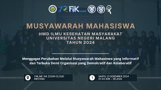 MUSYAWARAH MAHASISWA 2024  HMD IKM UM 2024 [upl. by Melar]