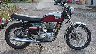 1975 TRIUMPH TRIDENT T150V FOR SALE WALK ROUND AND START UP [upl. by Pressman125]