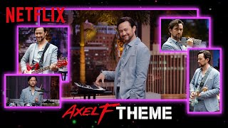 Joseph GordonLevitt’s Beverly Hills Cop Theme Remix  Beverly Hills Cop Axel F  Netflix [upl. by Rayham]