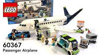 LEGO City 60367 Passenger Airplane Build  HD 1080p [upl. by Eiggem]