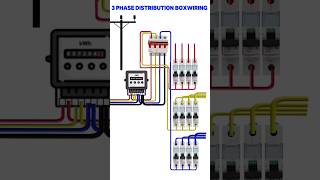 Distribution box wiring electrical electrician housewiring wiring domestic electrictrick358 [upl. by Vyse819]