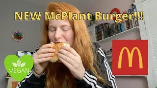 I tried the NEW Vegan McPlant Burger from McDonalds [upl. by Roxi]