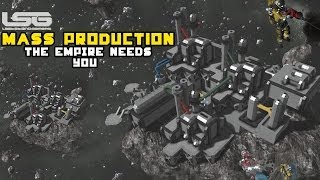 Space Engineers  Mass Production amp Trade Industry Industrial Facility Factories [upl. by Shantee159]