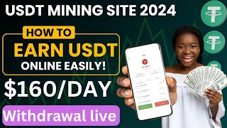 Get 140 USDT For FREE With Quick Withdrawal Usdt Mining Miner Withdrawal [upl. by Arebma]