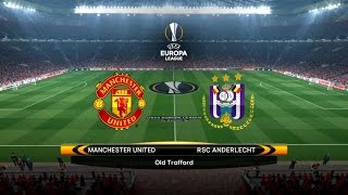 Manchester United vs RSC Anderlecht ᴴᴰ 20042017  UEFA Europa League 201617  PES 2017 [upl. by Zevahc]