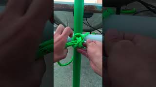 How to tie clove hitch knot shortshortvideo [upl. by Esbensen637]