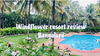 Windflower Prakruthi Resort amp Spa Devanahalli Bangalore  Breakfast menucottage and property view [upl. by Ahsed]