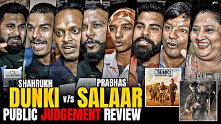 Dunki vs Salaar and Shahrukh vs Prabhas CLASH  Public Judgement and CRAZIEST Review Ever [upl. by Borreri]