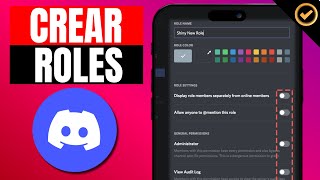 Como HACER ROLES en DISCORD  Paso a Paso [upl. by Skees]