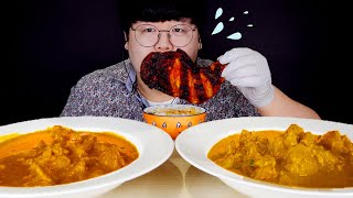 탄두리 치킨과 커리 먹방… Mukbang [upl. by Alyose544]