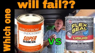 Flex Seal Turbo Poly Seal Super Silicone Seal comparison and flexibility and strength test [upl. by Maurita]