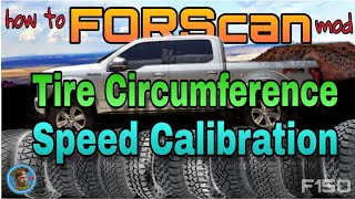 FORScan Tire Circumference speedometer recalibration with GPS [upl. by Luciana]