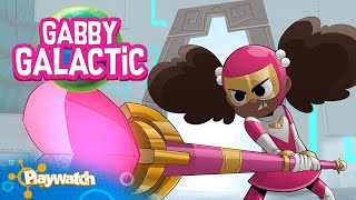 Gabby Galactic  Action Short  Gabby vs Baron Von Vortex  SuperAlphaBots [upl. by Lucie]