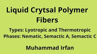 4  Liquid Crystal Polymer Fibers [upl. by Dygall812]