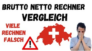 BruttonettoRechner Portal Vergleich Schweiz 🇨🇭  Test 📒 und Durchsicht inkl Empfehlung [upl. by Nikkie]