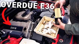 BMW E36 318ti318is Service Guide M44B19 Oil amp Filters  E36 Compact Build Maintenance  002 [upl. by Clevey]