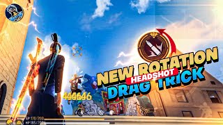 New Rotation Drag One Tap Headshot Trick  Rotation Drag Trick Free Fire  You Never Know Before 😳⚙️ [upl. by Dric]