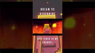 Dream vs Herobrine 1 dreamherobrineminecraftanimationfightanimation [upl. by Codel706]