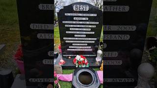 Grave of Football Legend George Best Belfast shorts footballshorts grave [upl. by Denney]