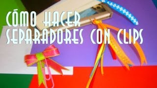 Cómo hacer separadores de páginas con clips [upl. by Cassidy725]