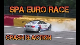 Spa Euro Race 2019 Crash and action [upl. by Merras]