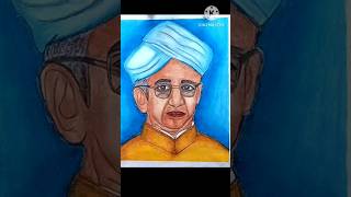 sarvepalli radhakrishnan drawingteachersday art shortvideo [upl. by Yeldah433]