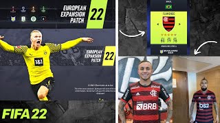 MELHOR PATCH para FIFA 22 TOTALMENTE GRÁTIS BRASILEIRÃO ATUALIZADO e NOVAS contratações EUROPEIAS [upl. by Ilka]