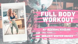 Full body workout Okoboji winter games my morning routine [upl. by Greenes]