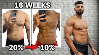 20 to 10 Body Fat In 16 Weeks THE EXACT FORMULA [upl. by Nylrats667]