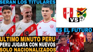 ATENCION CAMBIO TOTAL EN LA SELECCION SOLO JUGARAN NACIONALIZADOS PERU CAMBIARA TODO [upl. by Ihcalam]