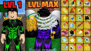 Level 1  2450 With ALL PERMANENT FRUITS in Blox Fruits Roblox [upl. by Kcered]