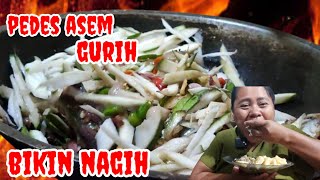 DI BIKIN NAGIH ⁉️ TUMIS MANGGA MUDA IKAN ASIN PEDA [upl. by Pansir]