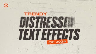 Trendy Distressed Text Effects of 2024 Beginners [upl. by Alphonsine]