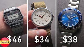 Los 20 mejores relojes por menos de £5075  ¡Casio Timex Vostok Bertucci y más [upl. by Cutty652]