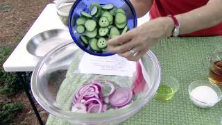 Cucumber Tomato and Onion Salad [upl. by Llenad]