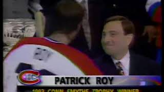 Bob Cole announces 1993 Montreal Canadiens Stanley Cup victory [upl. by Venterea]