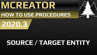 MCreator How to use target and source entity  Procedure Blocks [upl. by Ayoras]