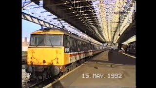 Trains In The 1990s Rugby 15th May 1992 Part 2 [upl. by Kosaka]