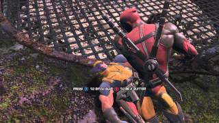 Deadpool The Game  Press X to Bitch Slap Wolverine [upl. by Harimas]